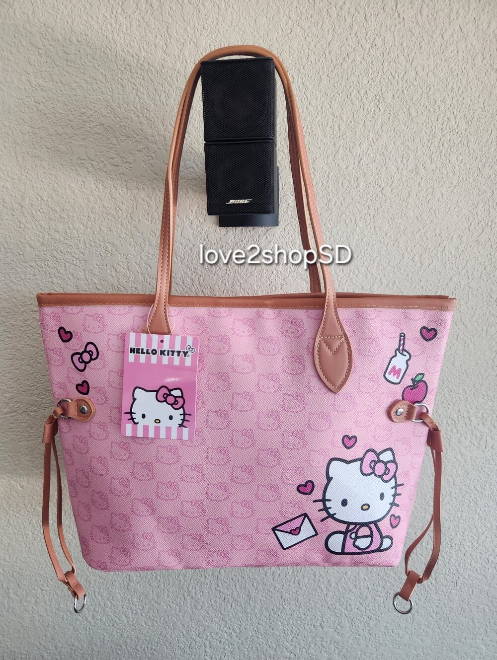 Hello Ktty Pink Tote Bag Purse NWT Licensed